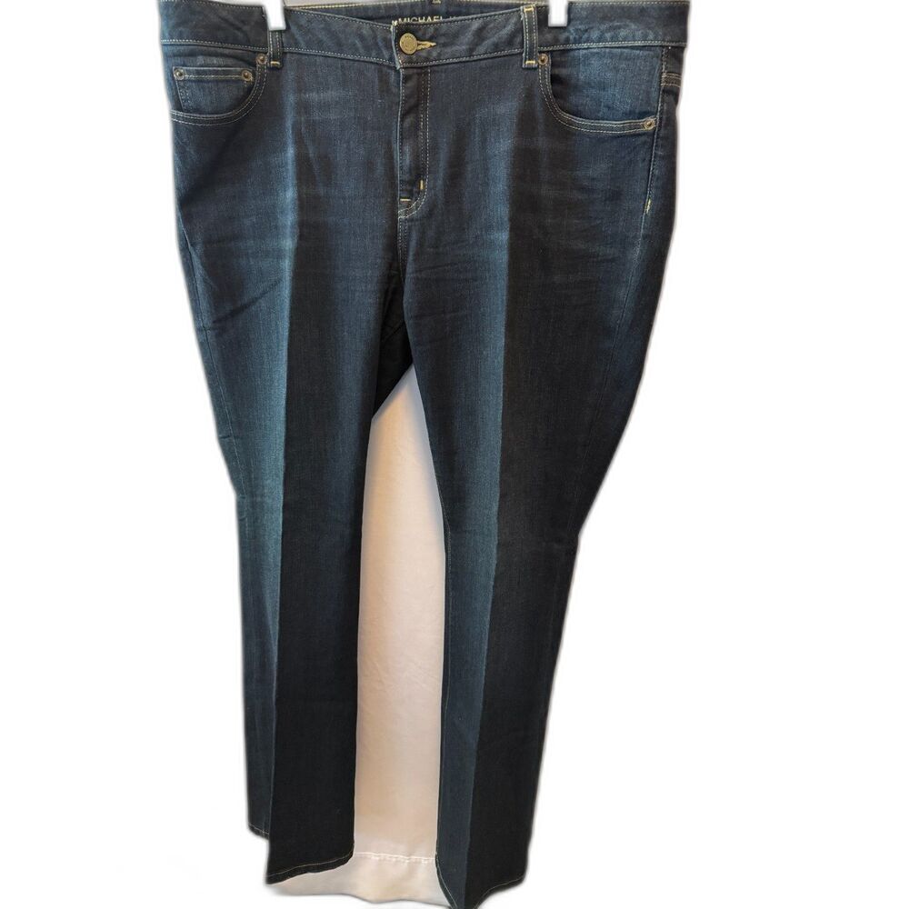 Michael Kors Dark-Wash Bootcut Jeans 16